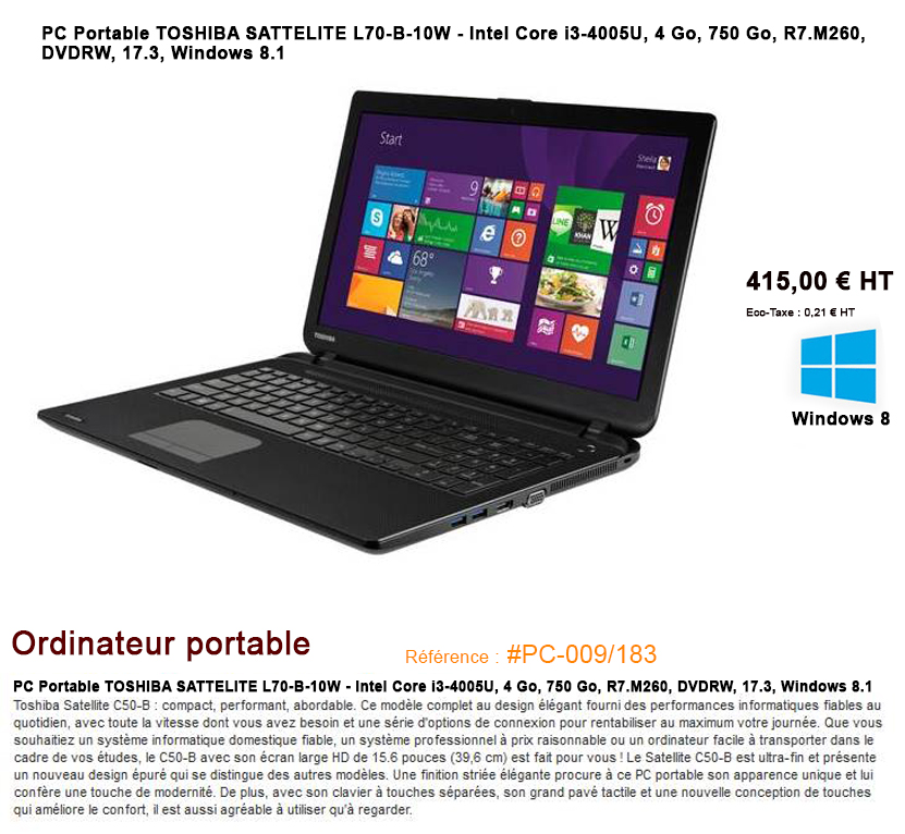 vends petit ordinateur de bureau neuf compact